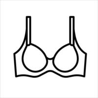 bra Icon .Symbol isolated white background. illustration. color editable. vector