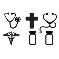 Medical, Religious and Health Icons vector
