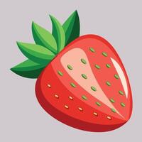 Colourful flat illustration of a strawbarry new 2025 vector