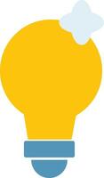 Flat Design Light Bulb Icon vector