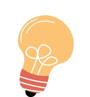 Illustration of Light Bulb with Rays vector