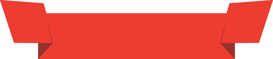 Red Ribbon Banner Graphic vector