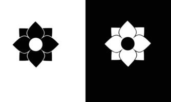 A geometric floral design with rectangular shapes vector