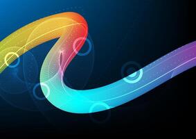 Abstract background with digital 3d tube vector