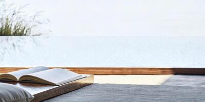 Open Book on Minimal Surface by Poolside photo