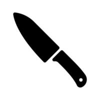 Simple knife icon isolated on white background. vector
