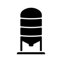 Simple silo icon isolated on white background. vector
