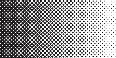 Halftone gradient. Dotted gradient, smooth dots spraying and halftones dot background horizontal geometric pattern template set. Abstract dot gradient halftone pattern illustration. vector