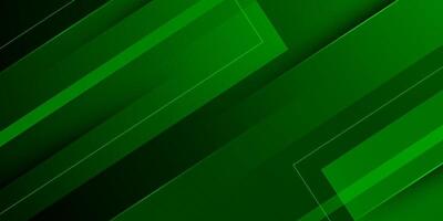 Abstract dark green dynamic 3D background. Overlap papercut shapes pattern. vector