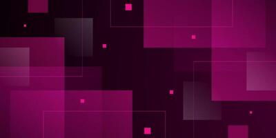Abstract dark purple 3D background. Overlap square shapes pattern with lines. vector