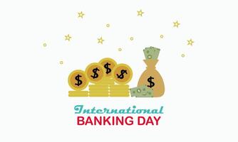 Illustration Stack Of Banknotes And Coins vector