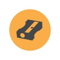 illustration of pencil sharpener design. vector