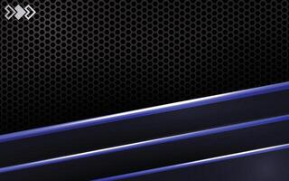 The dark tech background with blue lines vector