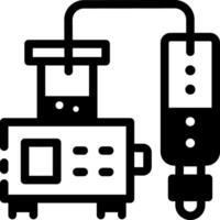 Lab Chromatography machine icon in linear style vector