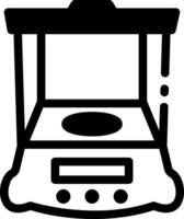 Laboratory weight machine icon in linear style vector