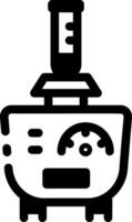 A line style icon of a lab vortex mixer vector