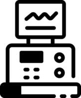 Laboratory spectrophotometer icon in linear style vector