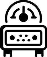 Laboratory centrifuge machine icon in linear style vector