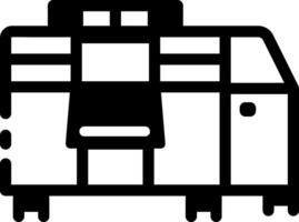 A linear style icon showing a lab printer vector