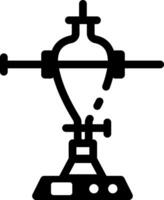 A linear style icon of a lab equipment vector