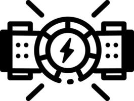 A line style icon of lab particle accelerator vector