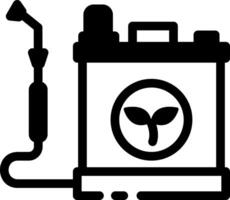 A line style icon depicting a pesticide spray vector