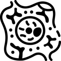 A line style icon depicting human cell structure vector