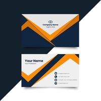 Simple minimal corporate business card layout. creative modern name card and business card. Clean Design. corporate design template, Clean professional business template card. elegant vector