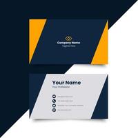 Minimal corporate business card layout. creative modern name card and business card. Clean Design. corporate design template, Clean professional business template, visiting card. elegant vector