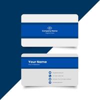 Simple minimal corporate business card layout. creative modern name card and business card. Clean Design. corporate design template, Clean professional business template, visiting card. elegant style vector