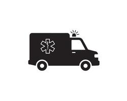 Ambulance line icon design vector