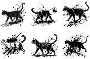 Artistic Ink Splatter Bundle High Resolution Abstract Paint Textures vector