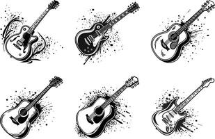 High Res Artistic Ink Splatter Bundle Abstract Paint Textures vector