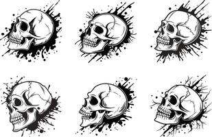 Artistic Ink Splatter High Resolution Bundle Abstract Paint Textures vector