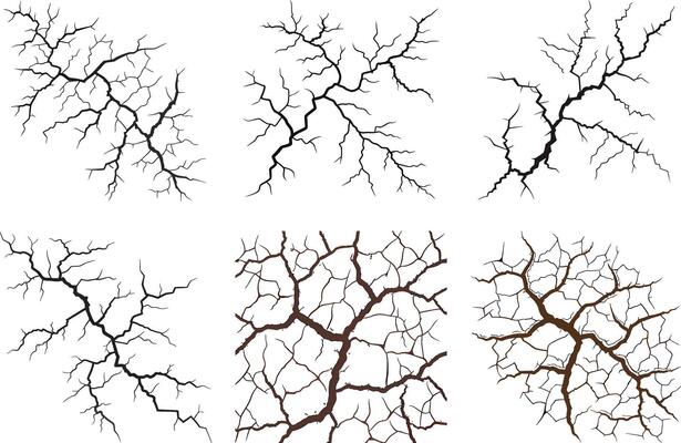 Thunderbolt Veins and Cracked Earth Texture Bundle in High Resolution