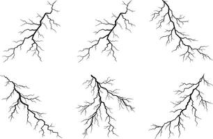 Cracked Earth with Thunderbolt Veins High Resolution Texture Set vector