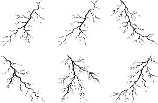 Cracked Earth with Thunderbolt Veins High Resolution Texture Set