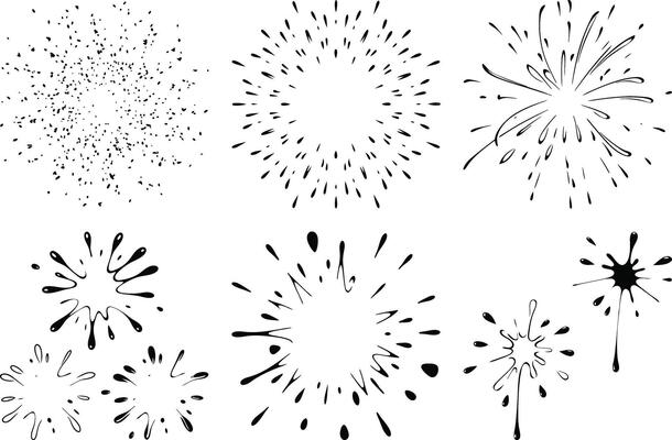 3. Artistic Ink Splash and Spray Bundle High Quality Abstract Splatter Collection