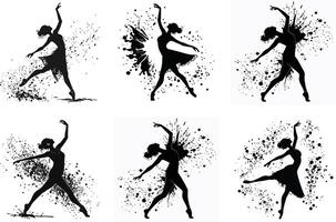 High Resolution Artistic Ink Splatter Abstract Paint Textures Bundle vector