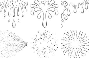 2. High Quality Abstract Ink Splash and Spray Bundle Artistic Splatter Collection vector