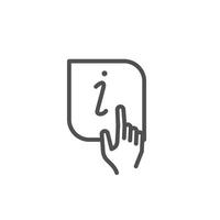 giving information icon good for web or mobile app vector