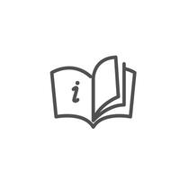 instruction book icon good for mobile app vector