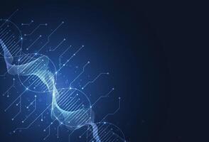 Abstract science template background. Technology structure molecule lines and dots connection. Wallpaper or banner vector
