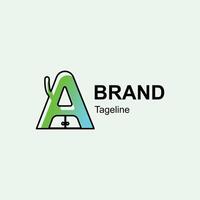 Modern Fun alphabet letters font logo design for company cabin vector