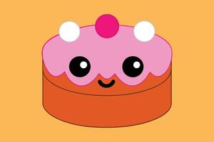 beautiful cake design vector