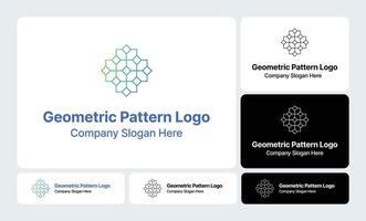 Geometric Pattern Logo - Modern Repetitive Design vector