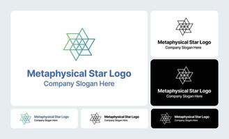 Metaphysical Star Symmetry- Harmonious Designs Reflecting Cosmic Balance vector