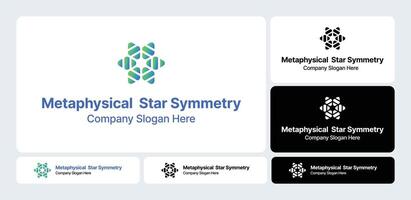 Metaphysical Star Logo Design Spiritual and Mystical Branding vector