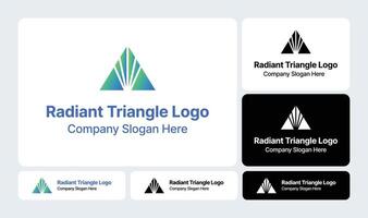 Radiant Triangle Logo- Illuminated Designs with a Modern Edge vector