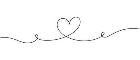 Doodle sketch style of Hand drawn Hearts Continuous One Line Drawing illustration for concept design . vector